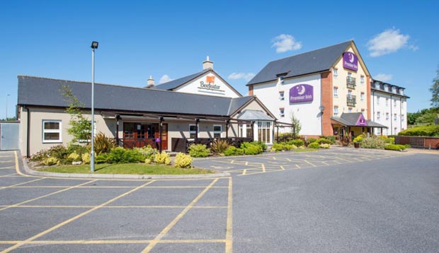 Car park at Premier Inn Llanelli Central East